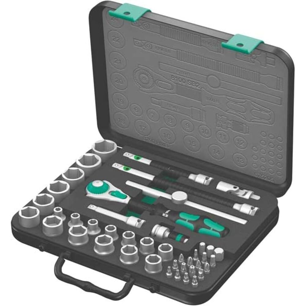 Wera Zyklop Speed-Knarrensatz 8100 SB 2, 3/8"-Antrieb, metrisch, 43-teilig, 05003594001 3/8 Zoll met