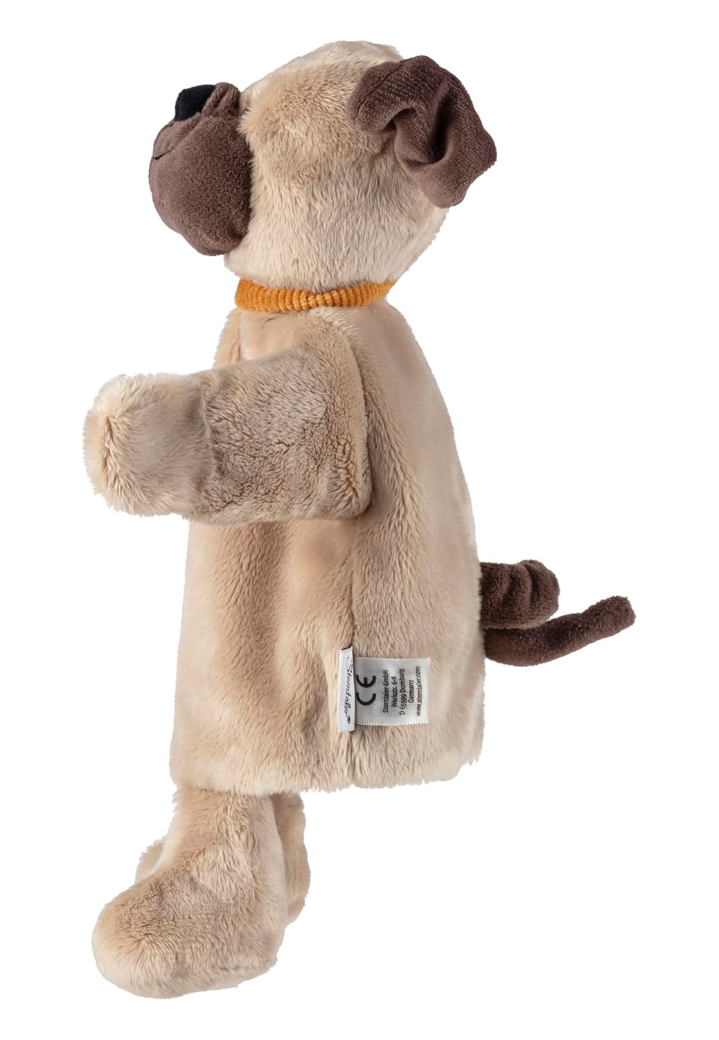 Handpuppe Hund, weiches Spielzeug für Kasperle Theater, zum Geschichten erzählen und erstes Rollensp