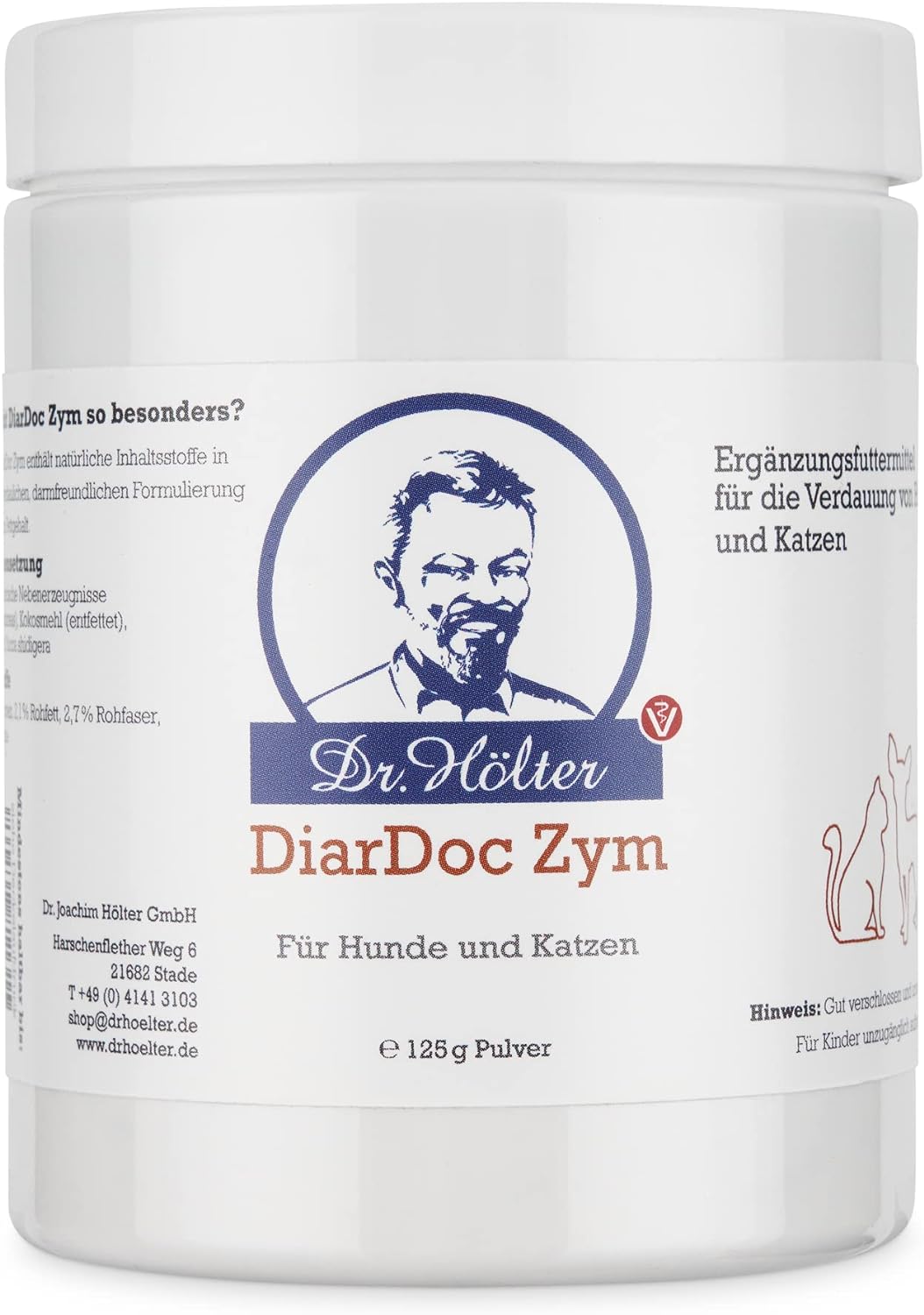 Dr. Hölter DiarDoc Zym Pankreasenzyme, Verdauungsenzyme für Hunde bei Darmprobleme und bei Futterunv