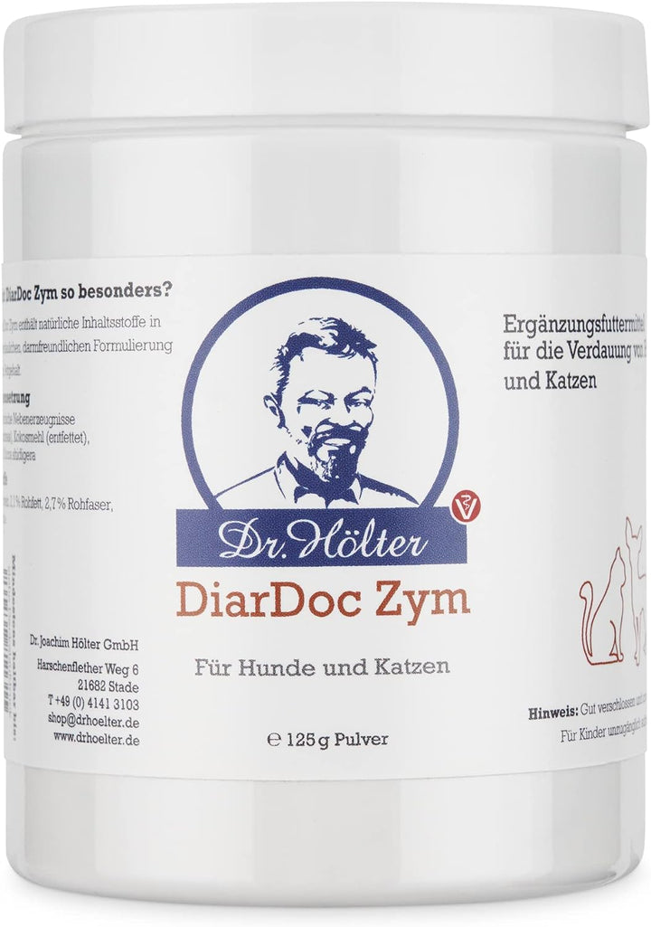 Dr. Hölter DiarDoc Zym Pankreasenzyme, Verdauungsenzyme für Hunde bei Darmprobleme und bei Futterunv