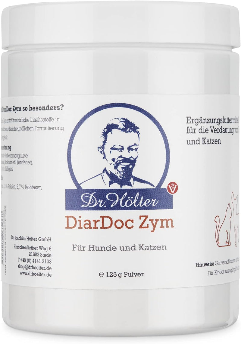 Dr. Hölter DiarDoc Zym Pankreasenzyme, Verdauungsenzyme für Hunde bei Darmprobleme und bei Futterunv