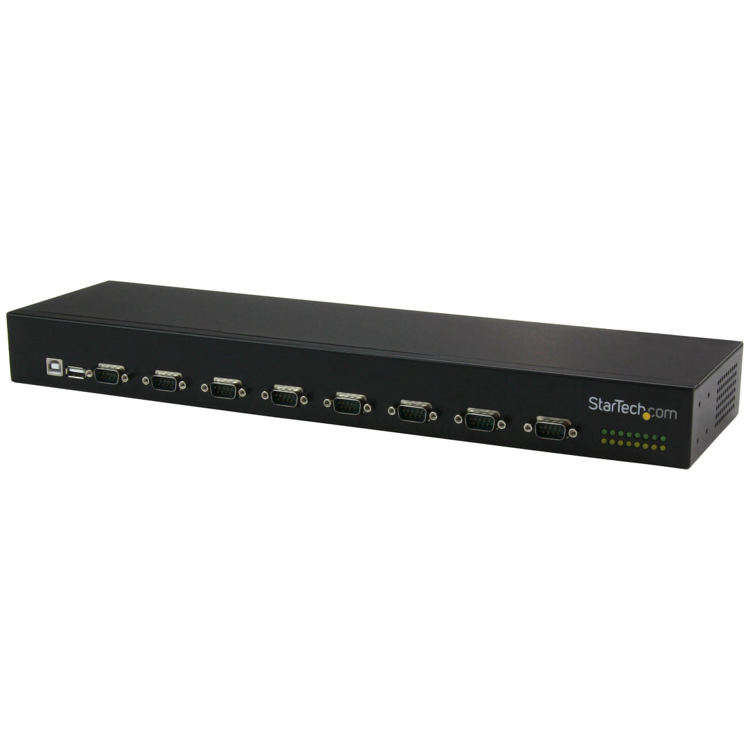 StarTech.com 8 Port USB auf Seriell Adapter Hub, USB auf RS232 Port Adapter mit Daisy Chain, Rackmon