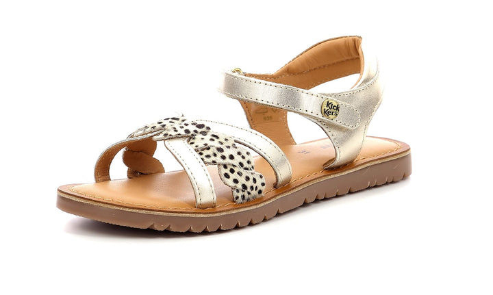 Kickers Bettyl Sandalen/Sandaletten Madchen Rosa Sandalen/Sandaletten Shoes 32 EU Gold Pony, 32 EU G