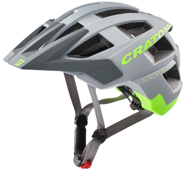 Cratoni AllSet MTB Helm schwarz/grün 2022 Fahrradhelm grau-Neongelb M/L (58-61 cm), grau-Neongelb M/