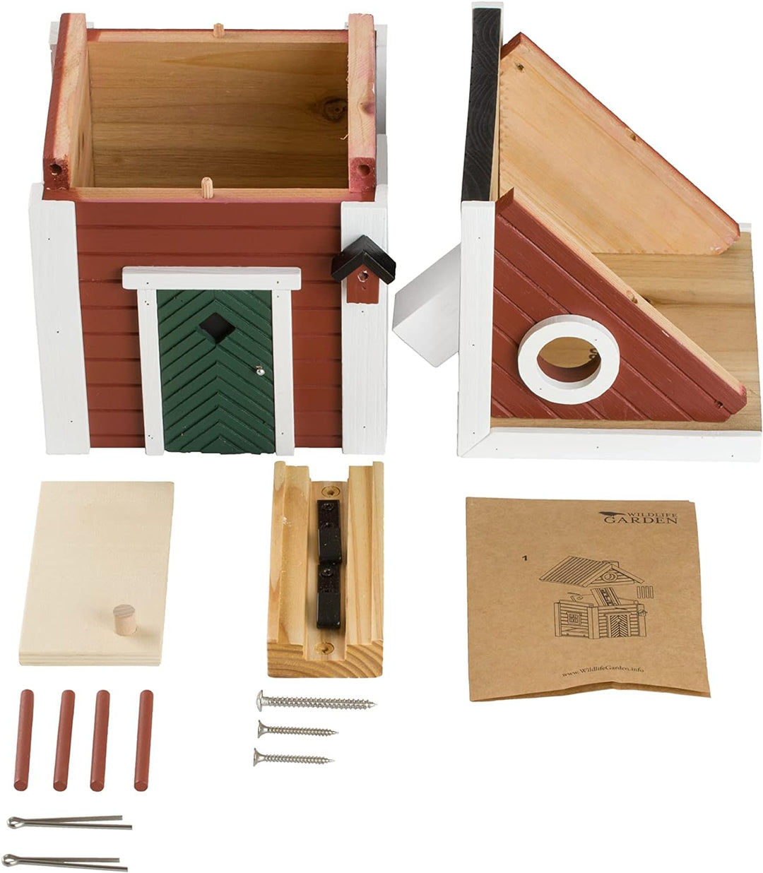 Wildlife Garden WG101 Multiholk Schwedenkate - Der Kombinierte Vogelfutterhaus und Nistkasten/Vogelh