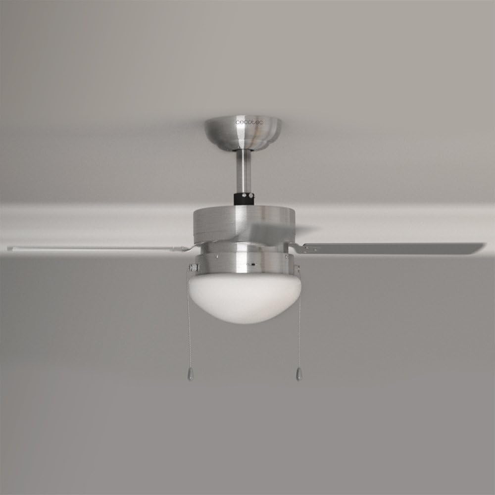 Cecotec Deckenventilator mit Licht EnergySilence Aero 450. 50 W, 4 Umkehrbare Flügel 42", Sommer- un