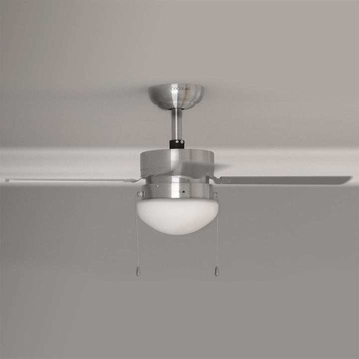 Cecotec Deckenventilator mit Licht EnergySilence Aero 450. 50 W, 4 Umkehrbare Flügel 42", Sommer- un