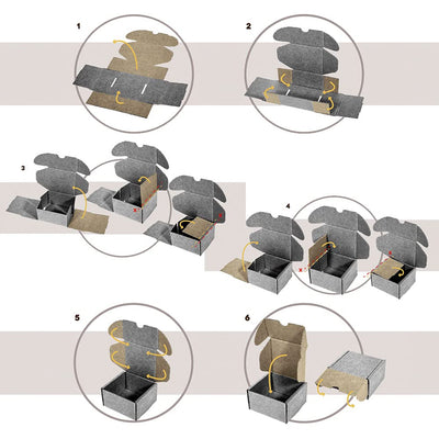 Only Boxes Karton aus Wellpappe, für Postversand, selbstaufbaubar, zur Aufbewahrung, Grösse L, 31 x