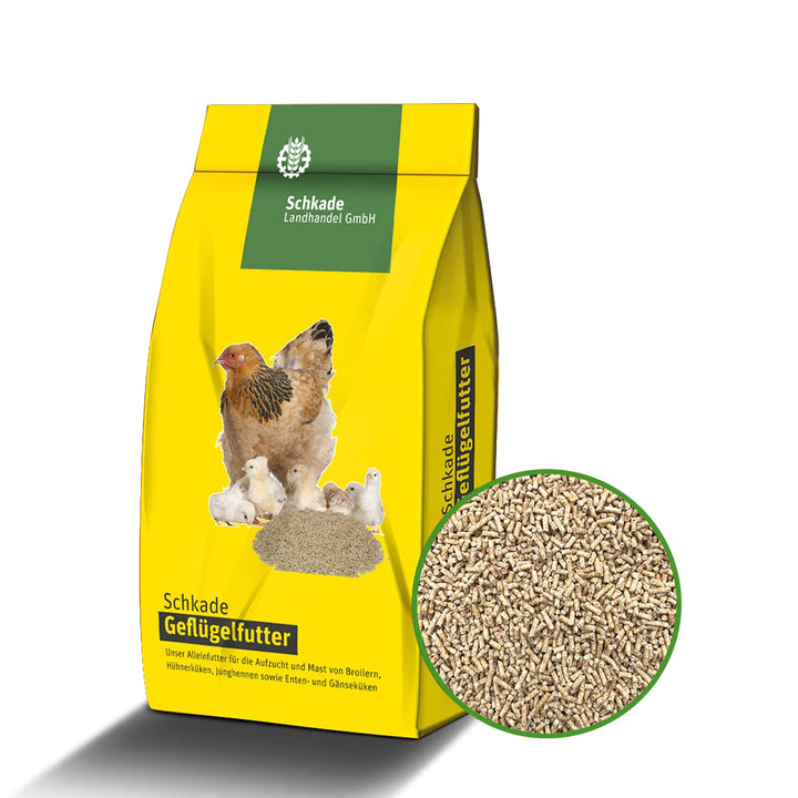Schkade Landhandel GmbH Kükenaufzuchtsfutter mit Koki, 2 mm pelletiert, 25 kg