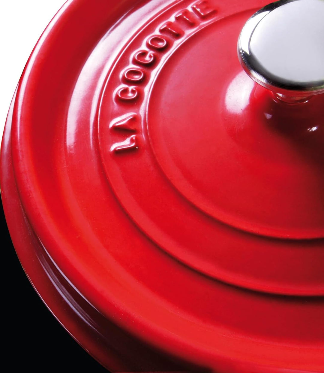 STAUB Gusseisen Bräter/Cocotte, Rund 26 cm, 5 L, Aromaregen Funktion, Für alle Herdarten geeignet, K