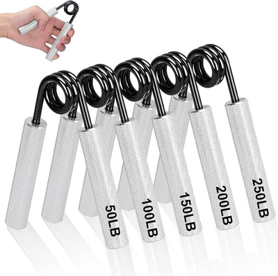 COVVY Griffkraft Trainer Set,50/100/150/200/250LBS Handgriff Trainer,rutschfester Metall unterarmtra
