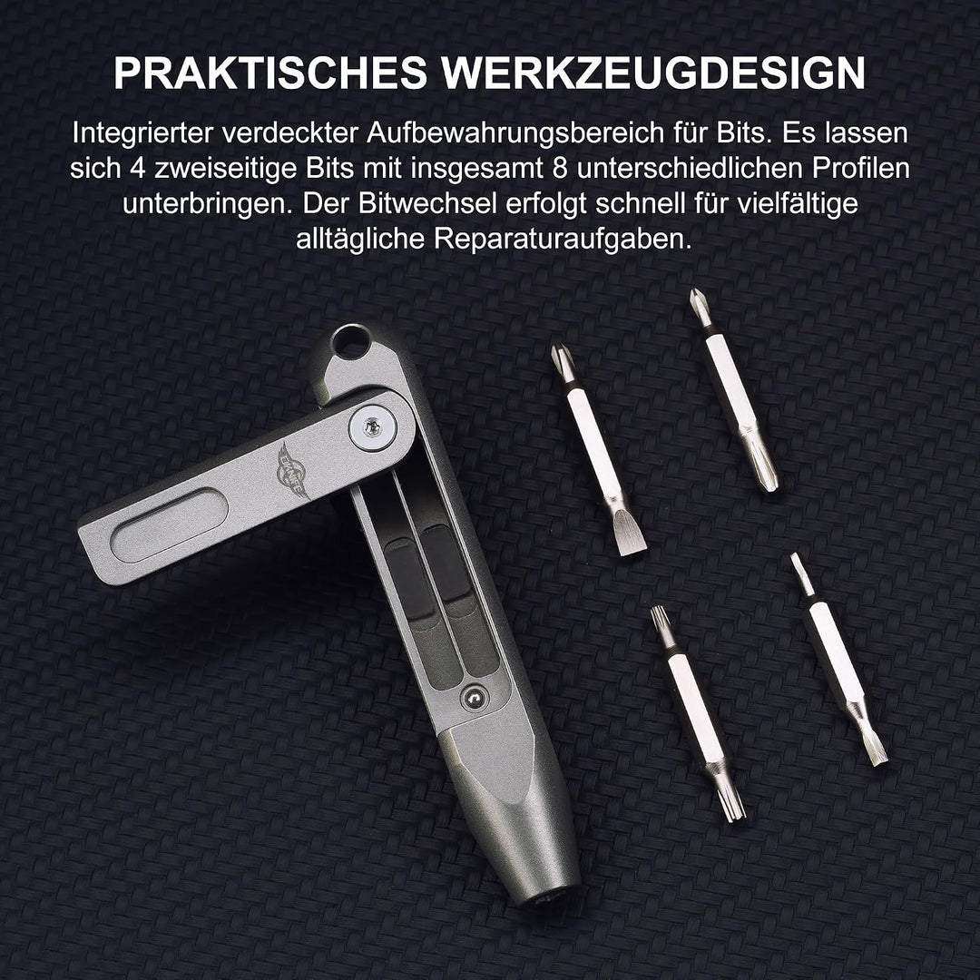 OKNIFE Otacle D1 Mini Titan 8-in-1 Magnetisch Schraubendreher Set | Magnetischer Profi Schraubendreh