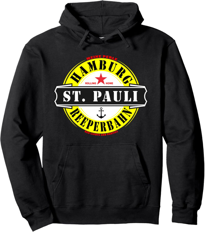 Hamburg St. Pauli Reeperbahn Red light Party Outfit Kiez Pullover Hoodie
