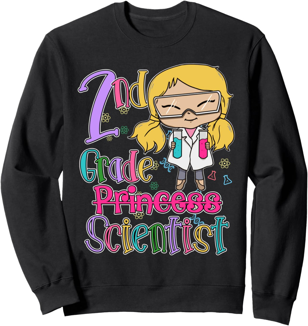 2nd Grade Wissenschaftler Mädchen STEM School Lehrer Wissenschaft Sweatshirt