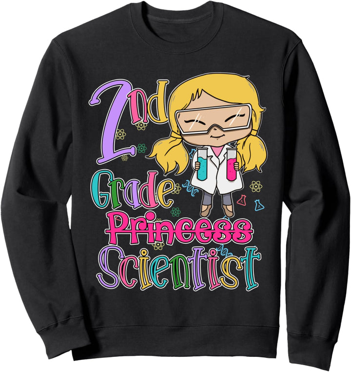 2nd Grade Wissenschaftler Mädchen STEM School Lehrer Wissenschaft Sweatshirt