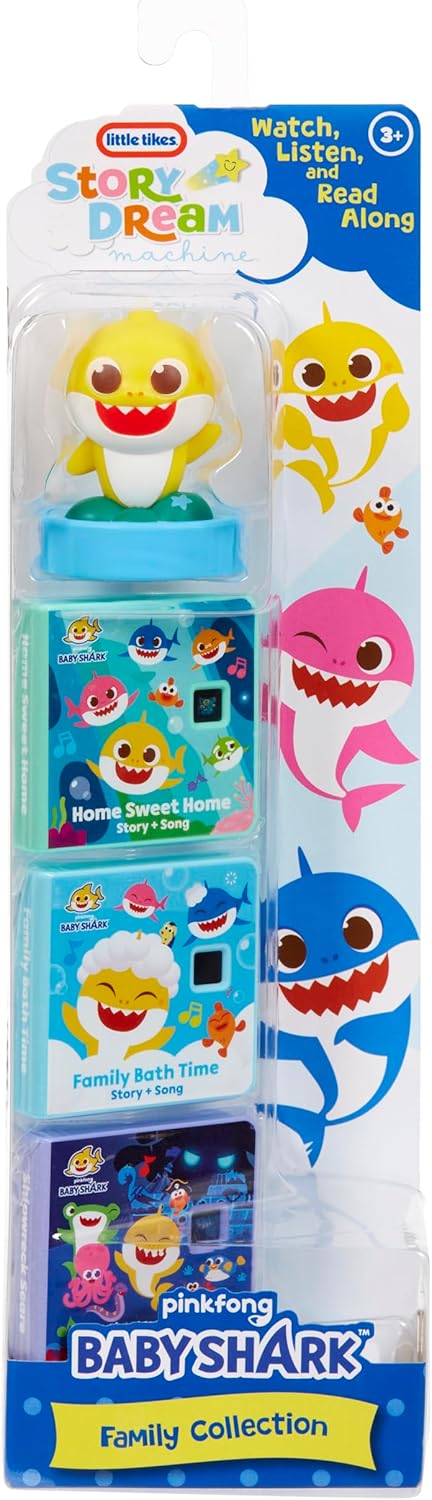 Little Tikes Baby Shark Family Collection, Storytime, Books, Audio Play Character, Gift and Toy for