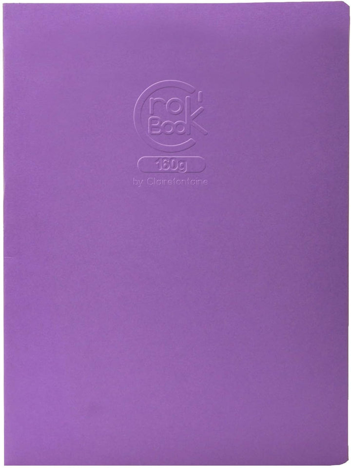Clairefontaine 60338C - Packung mit 10 Skizzenheften Crok'Book 17x22cm Hochformat 20 Blatt weisses Z