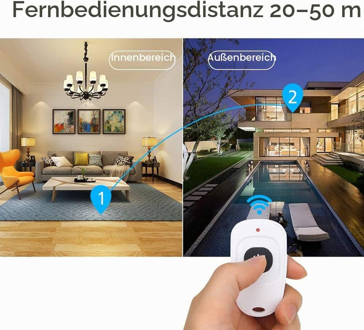 eMylo Smart Wireless RF Relay Schalter DC 12V HF Relaismodul Ein 1 Kanal Fernsteuerungsschalter 5V-2