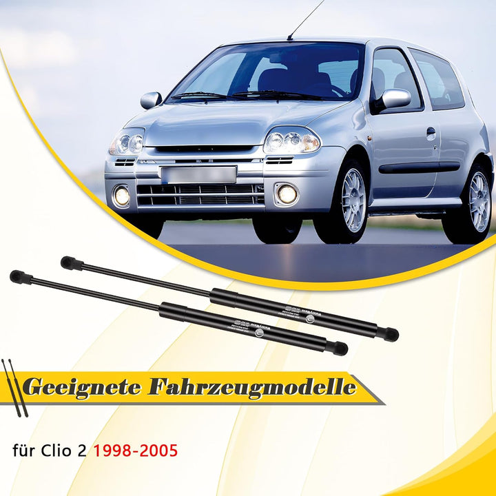 2X Heckklappendämpfer für Clio 2 1998-2005 Ersetzen