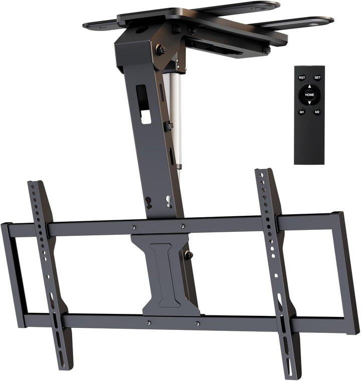 TV-Deckenhalterung Elektrisch für 37-86 Zoll - TV Halterung Decke Elektrisch Klappbar, Neigbar, Mit