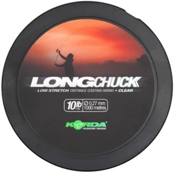 Korda LongChuck Mono-Spulen, geringe Dehnungsdistanz, 1000 m, transparent