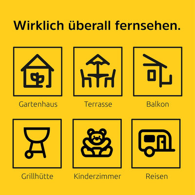 TechniSat TECHNIVISION HD32AW MOBIL - kompakter, tragbarer Direct-LED-Smart TV (32 Zoll, Dreifacher