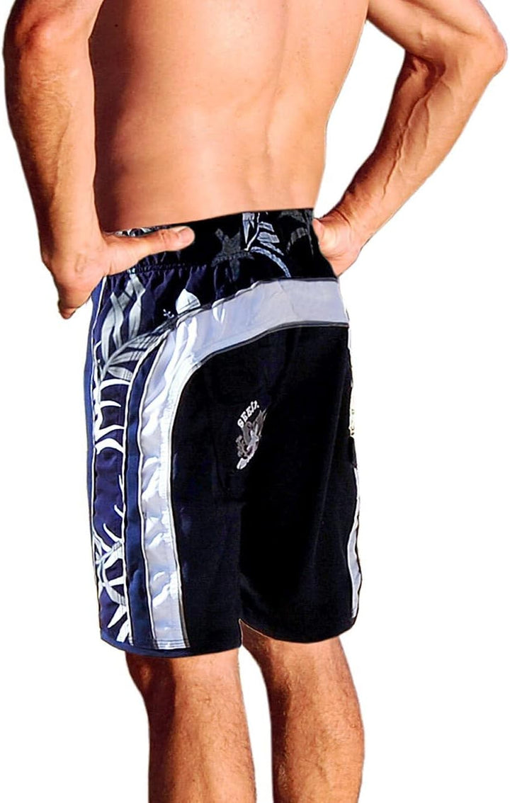 SEESTERN Herren Microstrech Boardshorts m.Gummizug hinten Surfshorts Boardshort Badehorts XS-3XL /23