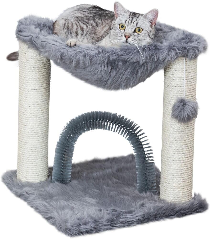 Trixie Kratzbaum mit Bürste, 50 cm, Grau