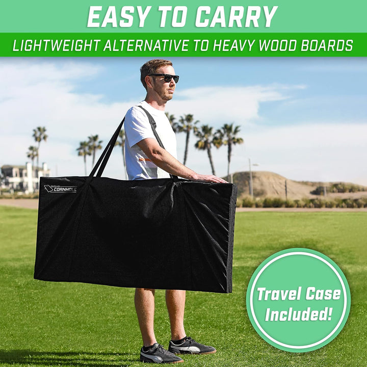 GoSports Classic Cornhole Set - Enthält 8 Sitzsäcke, Reisetasche und Spielregeln (Stilwahl) Handwerk