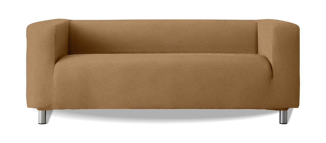 Sofabezug, Modell Klippan, hohe Arme, Sofa, elastisch, weich, New York, Farbe 02, Beige Farbe 02 Bei