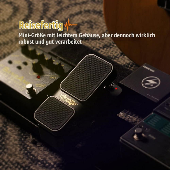 SONICAKE Wah Pedal VolWah Active Volume- und Wah-Expression Pedal Gitarren Effektpedal