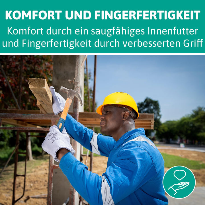 Ansell ActivArmr 42-474 Hitzebeständige Handschuhe, Mechanik- und Chemikalien-Schutz bei industriell