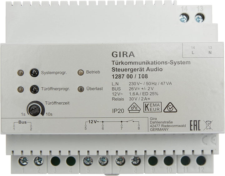 Gira 128700 Steuergerät Audio REG