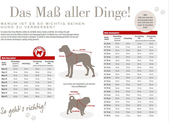 Wolters Wolters Skijacke Dogz-Wear | Wintermantel für Hunde | Farbe Dunkelblau | Grösse 32 (Rückenlä