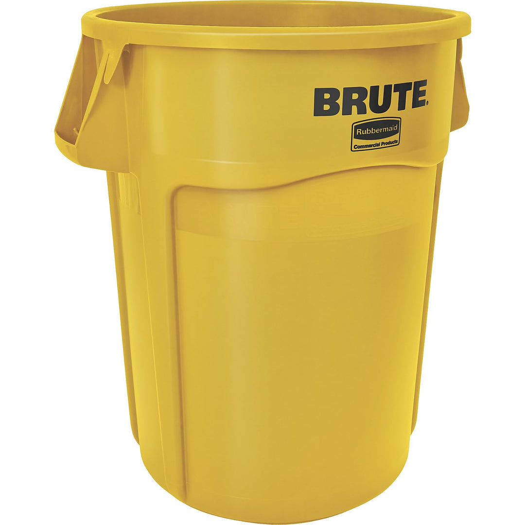Rubbermaid Commercial Products Brute Round Container 167 L Gelb – Schwerlast-Abfallbehälter mit Luft