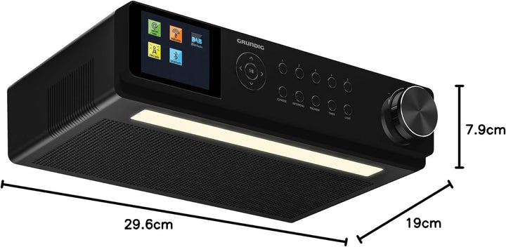 Grundig GKR1060 DKR 3000 BT DAB + WEB Küchenradio mit Bluetooth, DAB + Empfang und Internetradio Sch