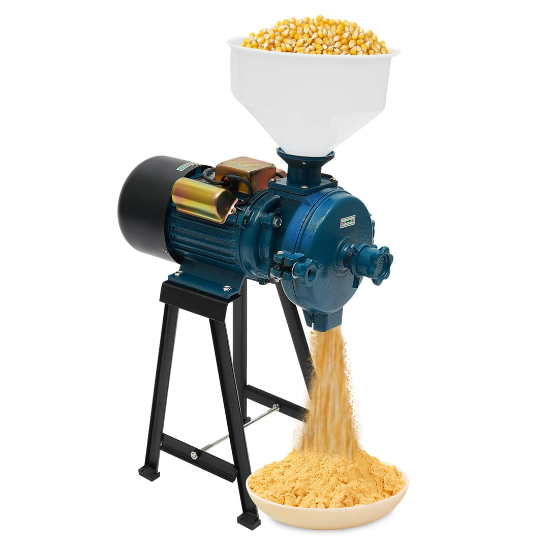 2200W GetreidemüHle Elektrisch, 220V SchrotmüHle mit Trichter, SchrotmüHle Zerkleinerer für Mais, Re
