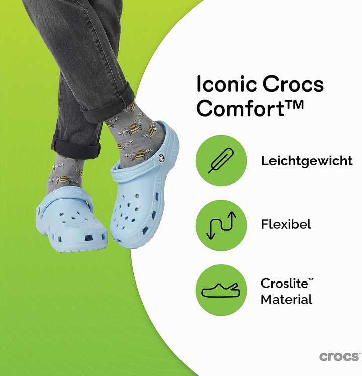 Crocs Unisex Classic Clog 36/37 EU Blue Frost, 36/37 EU Blue Frost