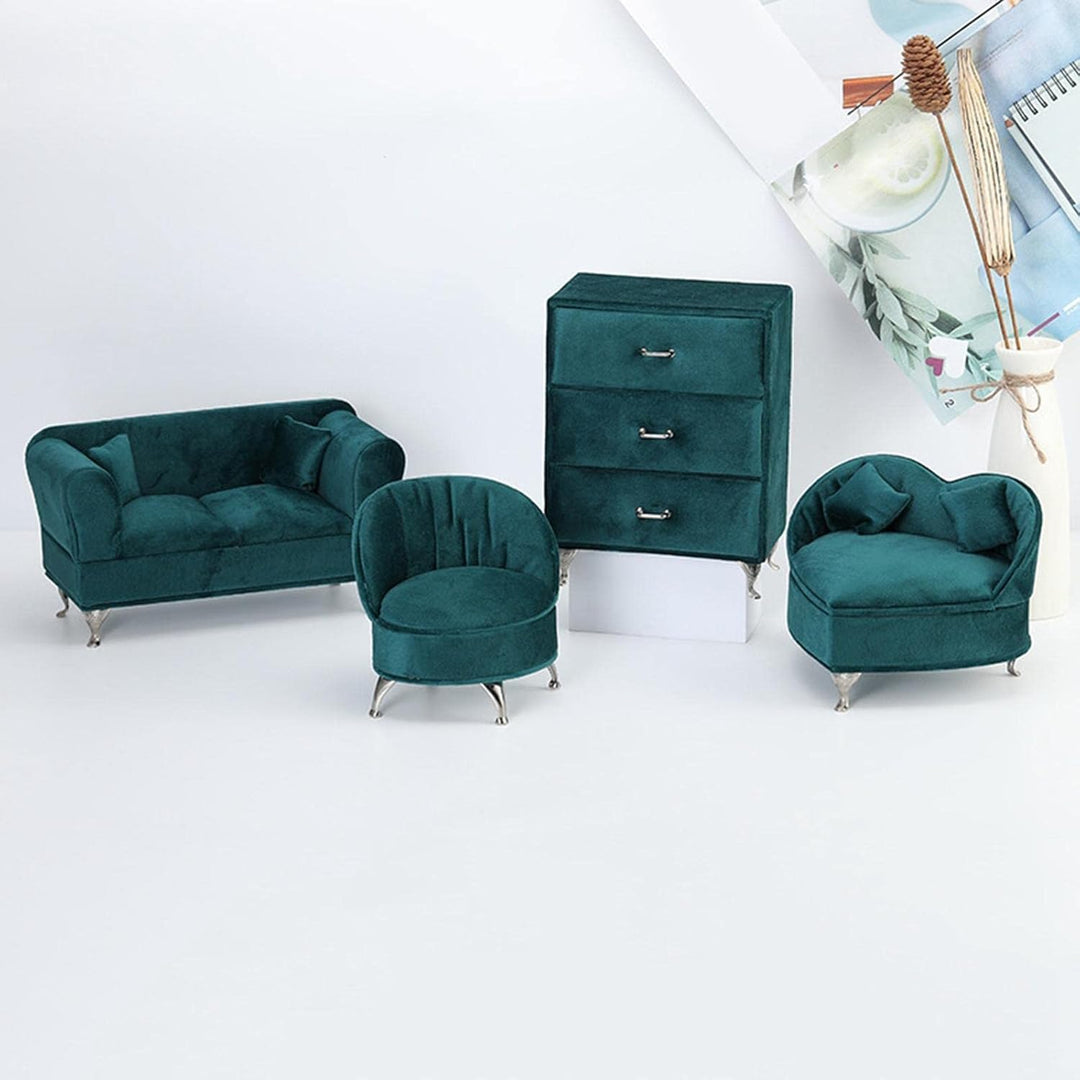 MagiDeal Miniatur Puppen Zubehör, Schmuckschatulle, Organizer, Möbel, Ornamente, Aufbewahrungsbox, S