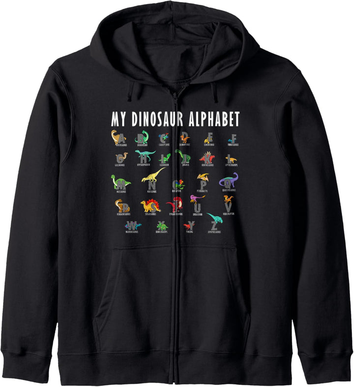 Mein Dinosaurier Alphabet Reptilien Dino Fossil Beruf Hobby Kapuzenjacke