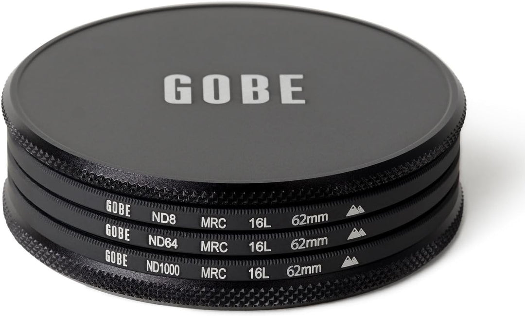 Gobe ND Filter Kit 62mm MRC 16-lagig: ND4, ND16, ND32, 62mm