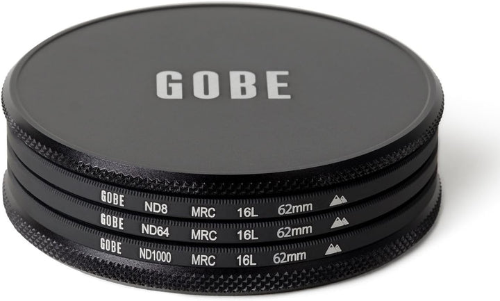 Gobe ND Filter Kit 62mm MRC 16-lagig: ND4, ND16, ND32, 62mm