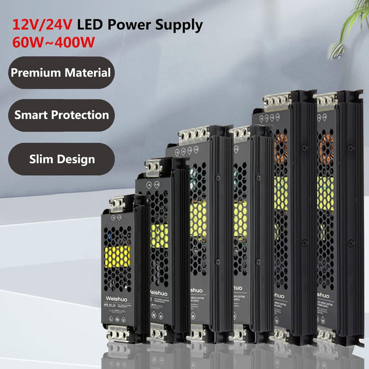 LED Trafo 24V 400W 16.7A IP20 LED Transformator AC 220V auf DC 24 Volt Konstante Spannung Schlankes