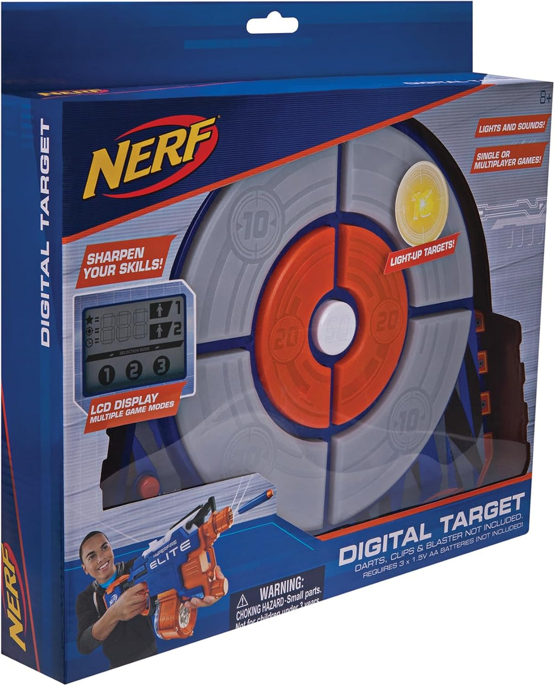 NERF NER0156 Elite Digital Target Jazwares, Jazwares