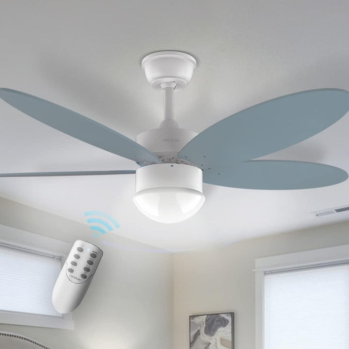 Cecotec Deckenventilator EnergySilence Aero 4260 Sky, 106 cm Spannweite | LED-Licht, 3 Lichtfarben,