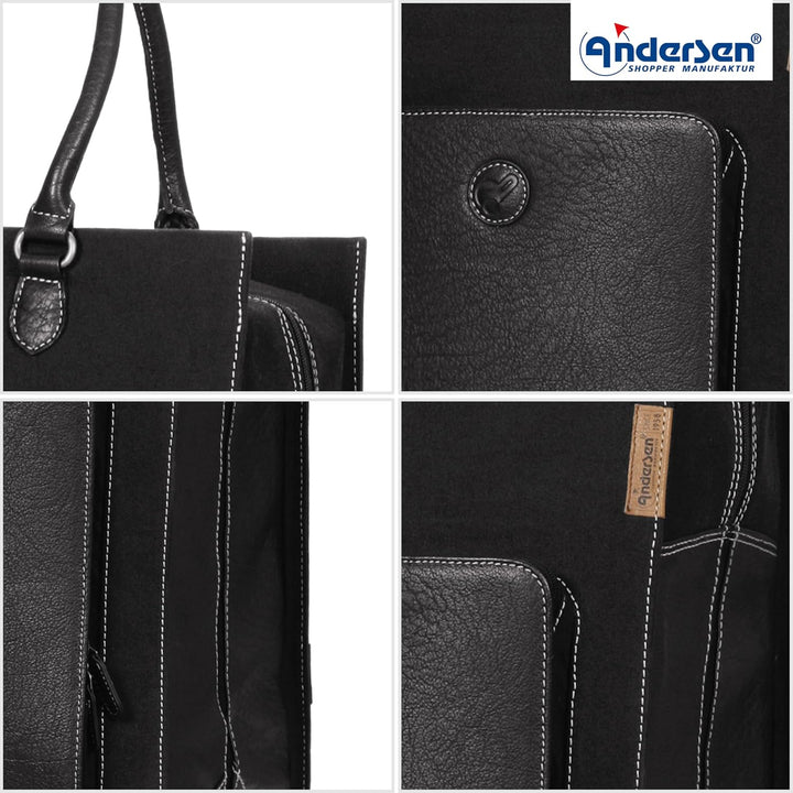 ANDERSEN Einkaufstrolley - Alu Star Shopper Charu schwarz, Schwarz