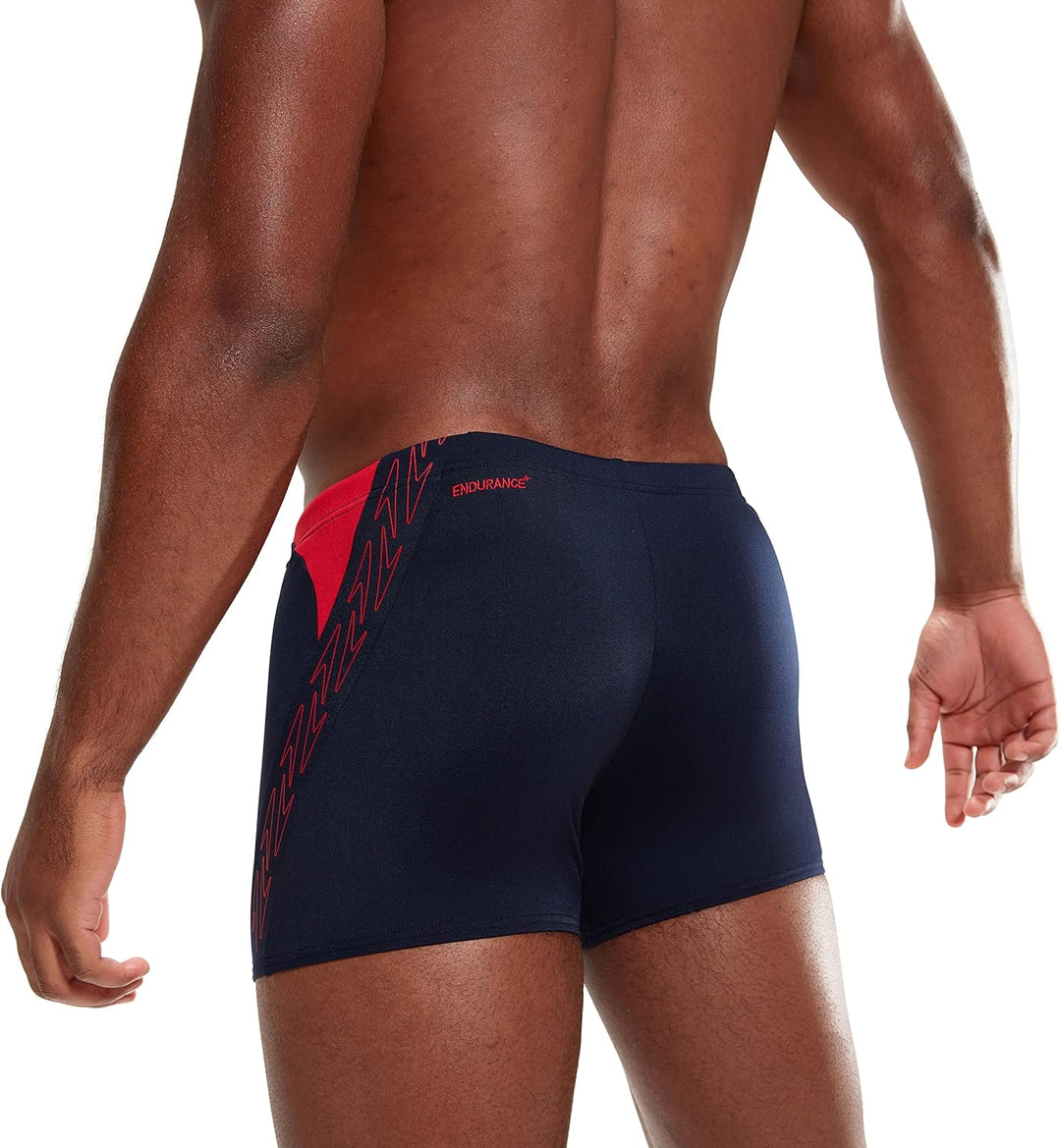 Speedo Herren Hyper Boom Splice I Aquashort 28 Marineblau/Fed Rot, 28 Marineblau/Fed Rot