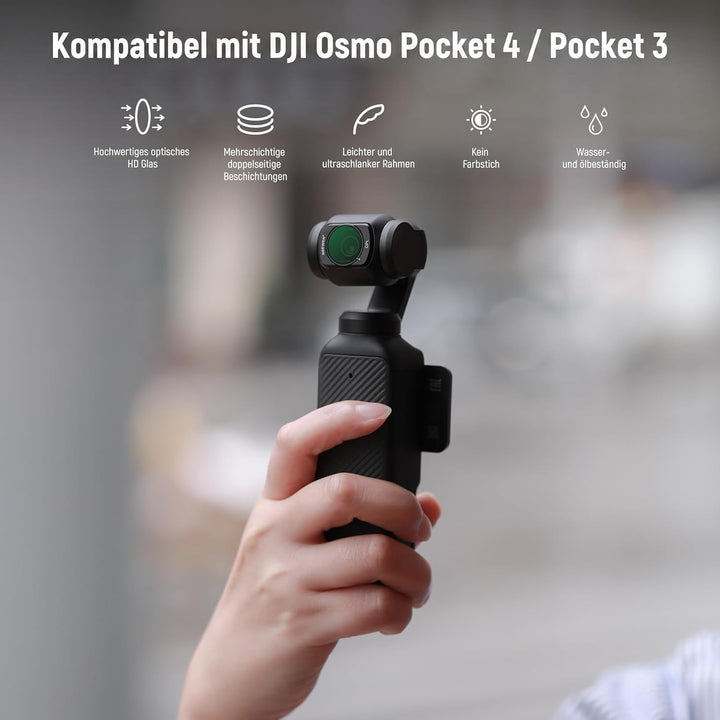 NEEWER Magnetisches ND CPL UV Filter Set kompatibel mit DJI OSMO Pocket 3, 6 Pack UV CPL ND16 ND32 N