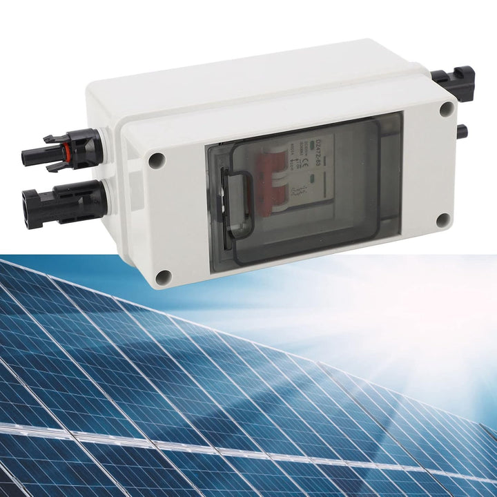 Solar-Trennschalter mit Leistungsschalter für Photovoltaik-Solaranlagen und Wohnmobile (40 A) 40a, 4
