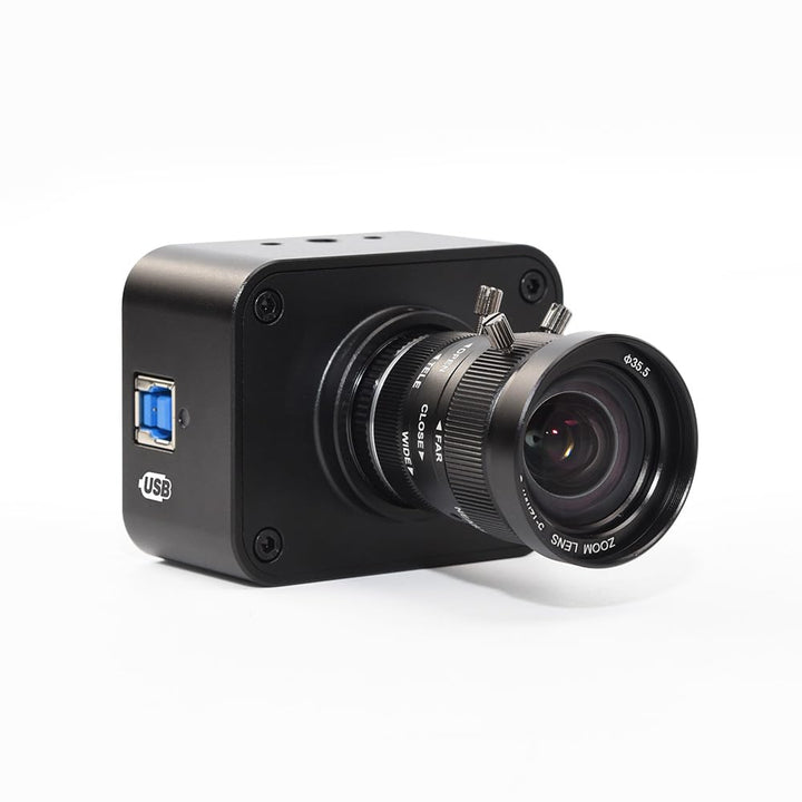 MOKOSE 4K USB Kamera, USB3.0 Webcam mit manuellem Fokus und 5-12mm-Zoomobjektiv, IMX678 1/1.8" 8MP S